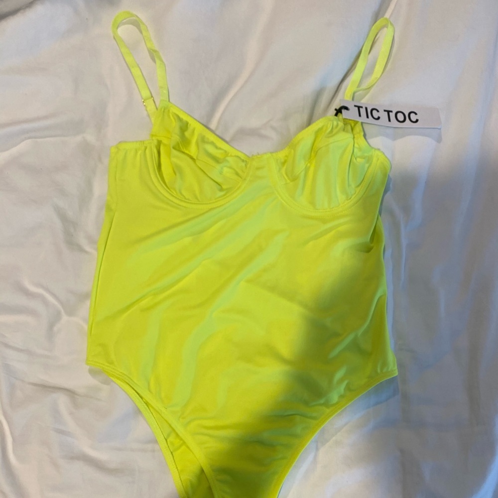 NWT Tic Toc Neon Bodysuit